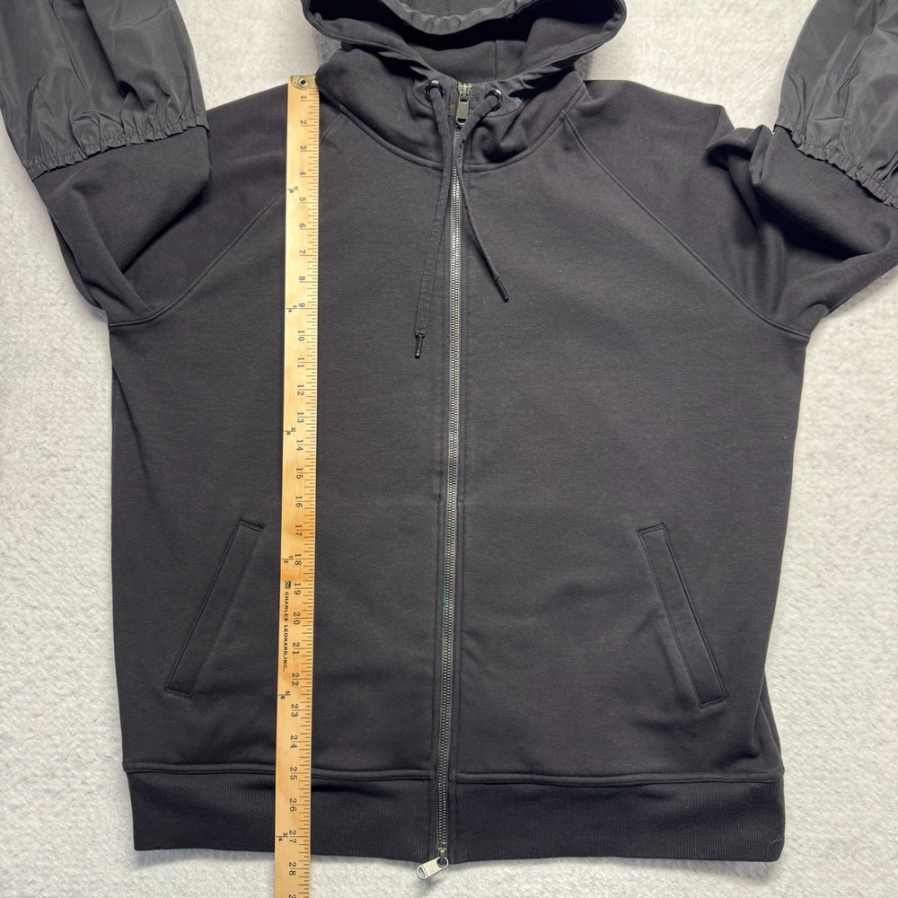 Athleta Full Zip‎ Jacket Black Hooded Lightweight Active Running Gym Men's Large - Picture 8 of 11